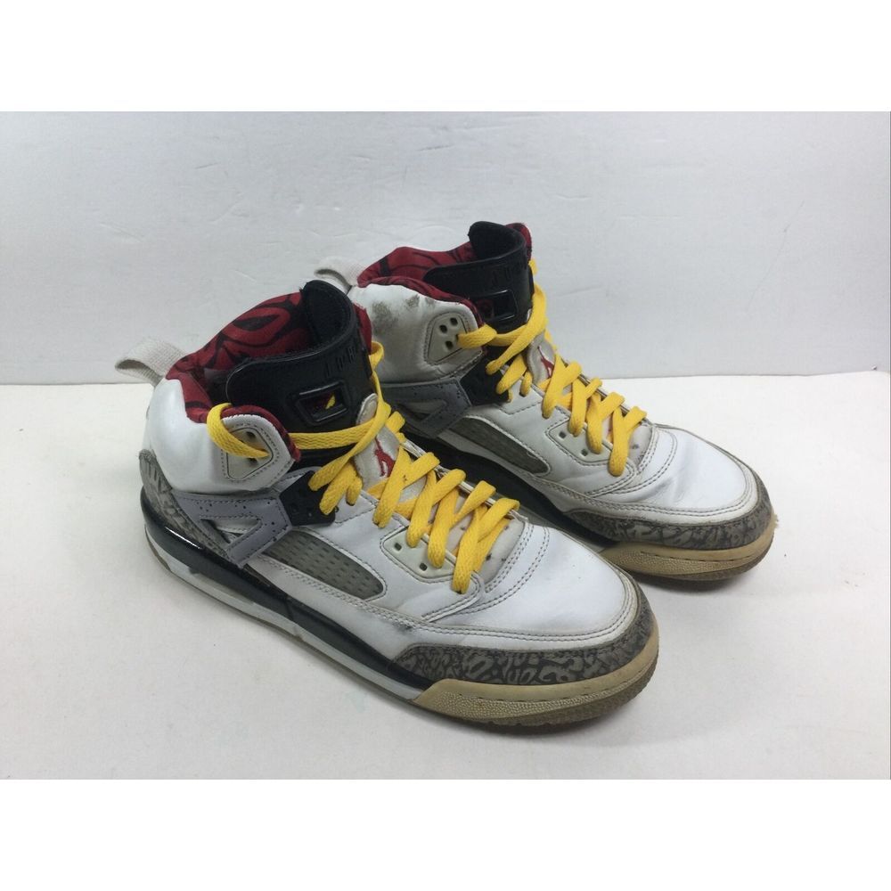 Nike Air Jordan Spizike Sneakers Size 7Y GS White Cement 317321–122 Youth